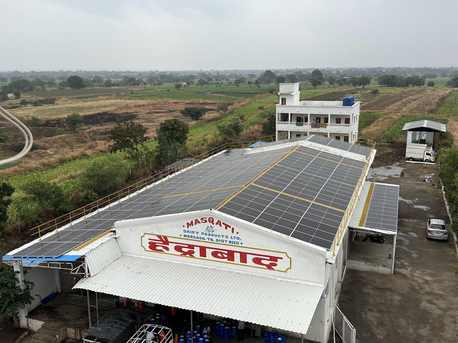 Solar Project at Masqati Dairy, Beed